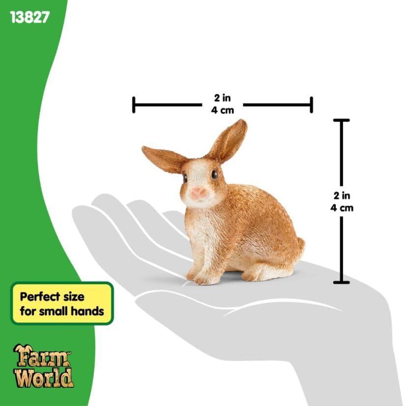 Schleich Farm World 13827 Rabbit Figurine