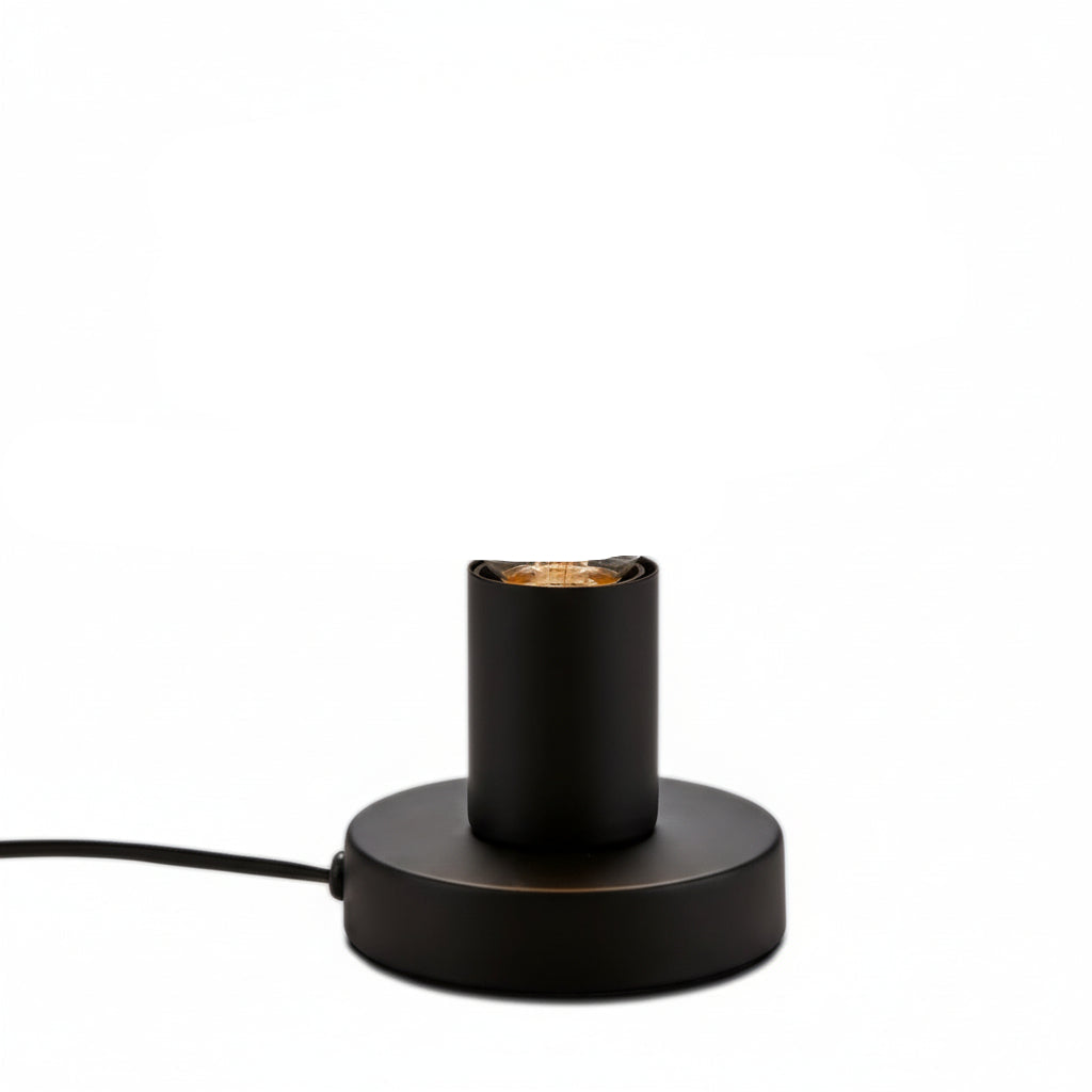 BRILO  Industrial Table Lamp Base E27 Lamp Base Without Shade, (Black)