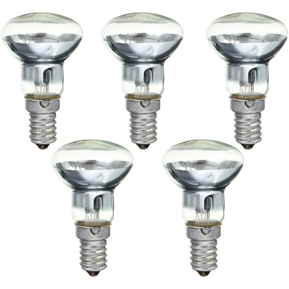 Incandescent 5 Pack 40W E14 Dimmable Reflector Lamp Warm White Halogen
