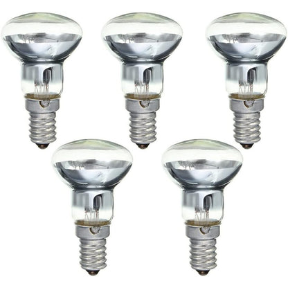 Incandescent 5 Pack 40W E14 Dimmable Reflector Lamp Warm White Halogen
