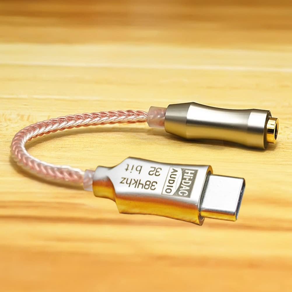 USB Type C to 3.5mm Audio Interface ALC5686 HiFi DAC Headphone Amplifier Digital Audio Decoding Converter