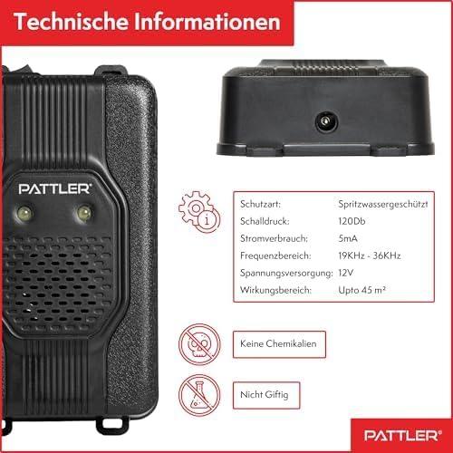 PATTLER® Ultrasonic Marten Repellent: Safe Car & Home Pest Control