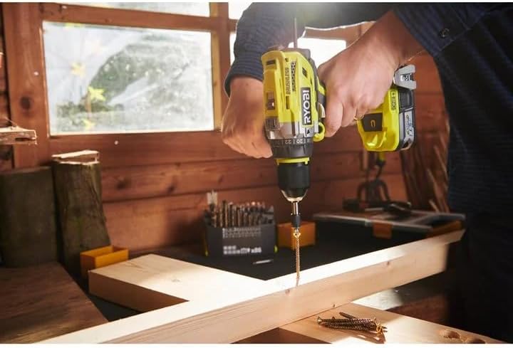 Ryobi 18V Brushless Percussion Drill with 85Nm Torque – Hyper Green