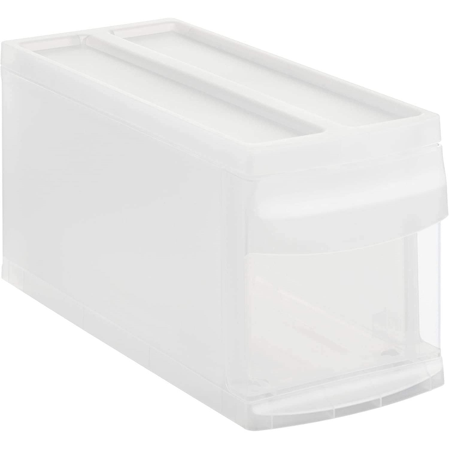 Rotho Systemix Transparent Drawer Box Small – Stackable Plastic Organizer