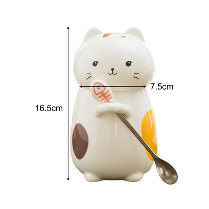 Enakshi Cute Ceramic Cat Coffee Mug 400ml