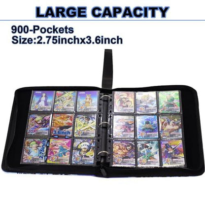 Karlypro Premium 900-Pocket 3-Ring Trading Card Album for One Piece Anime TCG - Gomix Brands Outlet