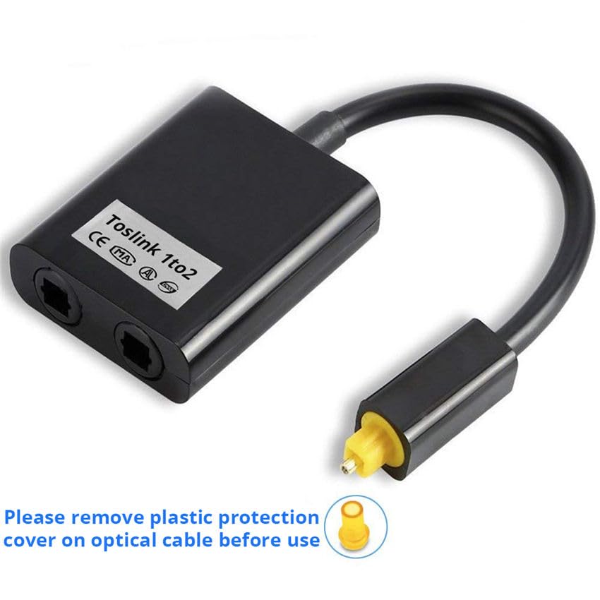 FORIDA Toslink Optical Audio Splitter 1 in 2 Out
