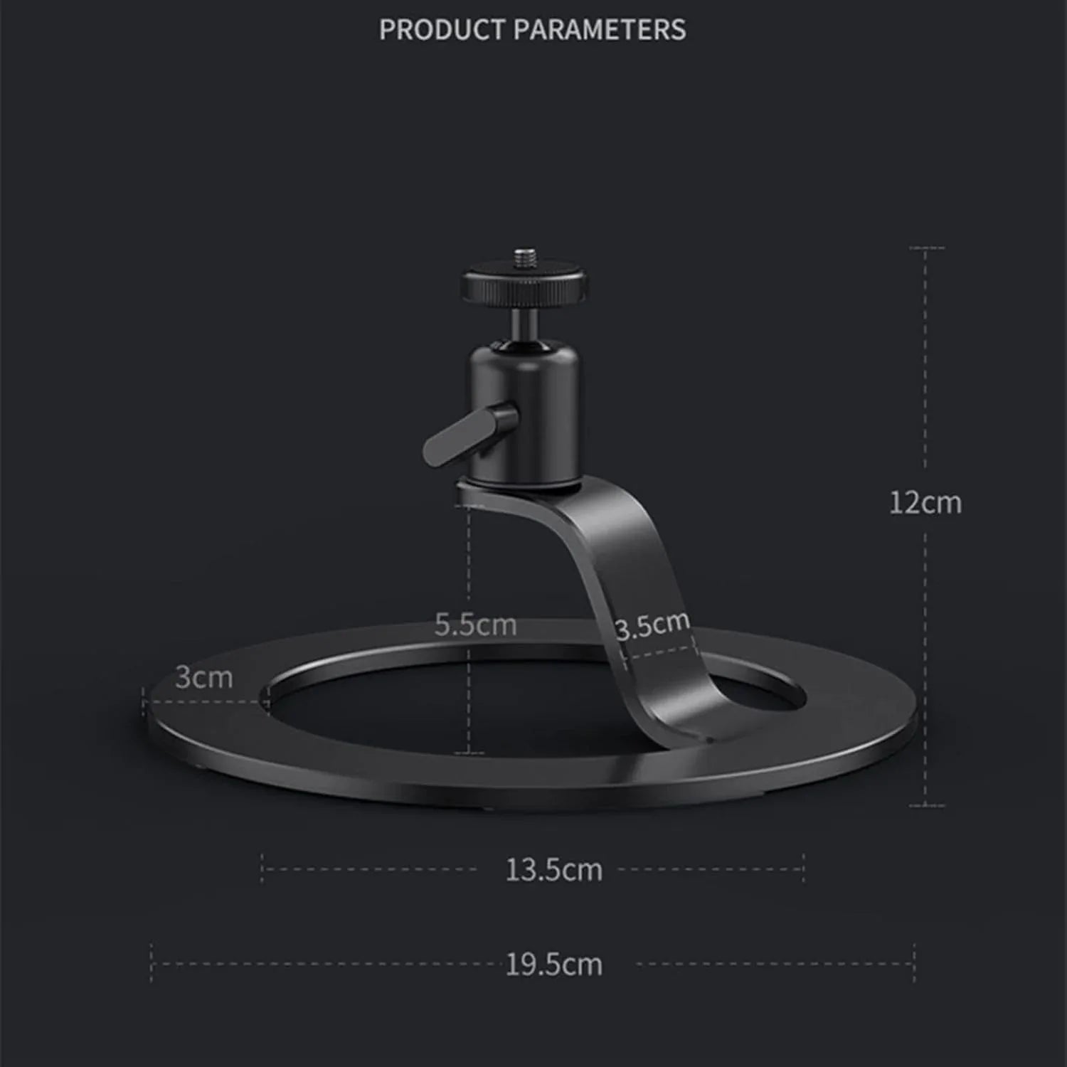Adjustable Multi-Angle Desktop Projector Bracket Stand – Black Aluminum - Gomix Brands Outlet