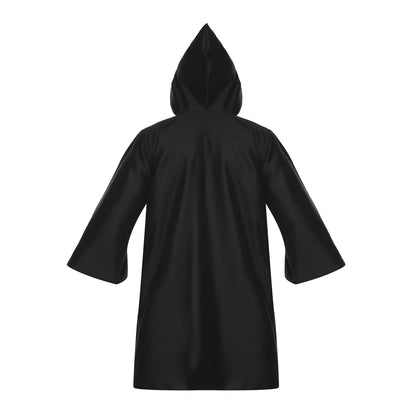 Kids Magician Robe Costume with Badge, Tie & Frame