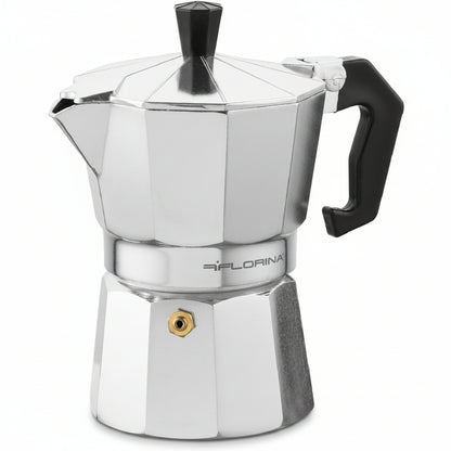 Florina Grande Italian Coffee Maker 135ml Silver