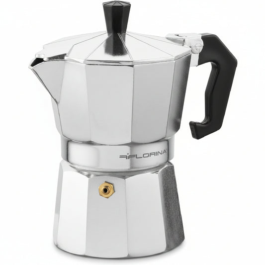 Florina Grande Italian Coffee Maker 135ml Silver