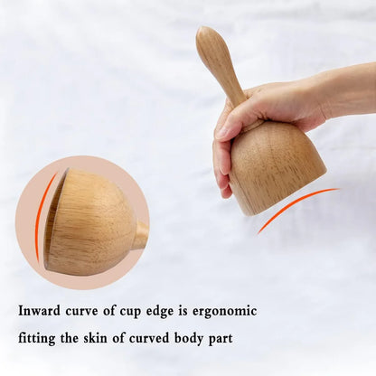 Wood Therapy Cup for Body Sculpting, Lymphatic Drainage, Cellulite Reduction Massage - Gomix Brands Outlet