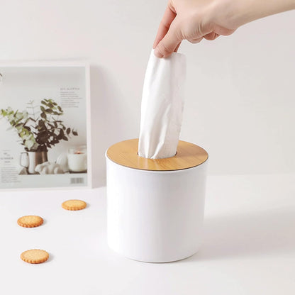 Eco-Friendly Wooden Tissue Holder Napkin Box Home Office