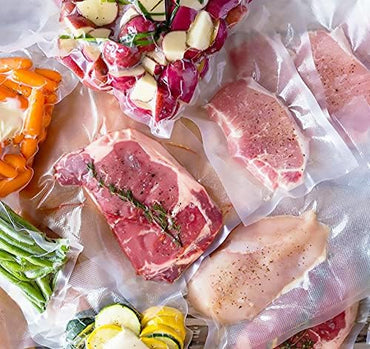 Beeiee Vacuum Sealer Bags Rolls for Food Saver and Vac Storage