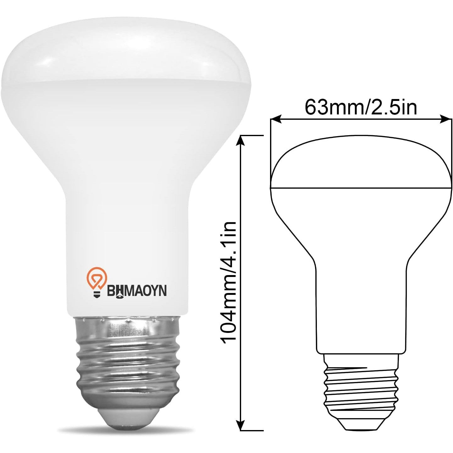 10W LED R63 E27 White 6000K Spotlight Pack of 6