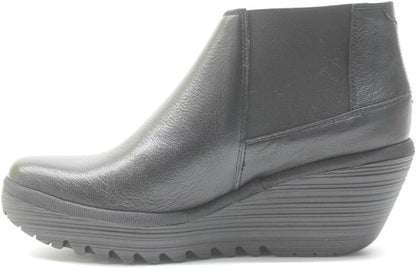 Fly London Women's Yego400 Asymmetrical Chelsea Wedge Boot