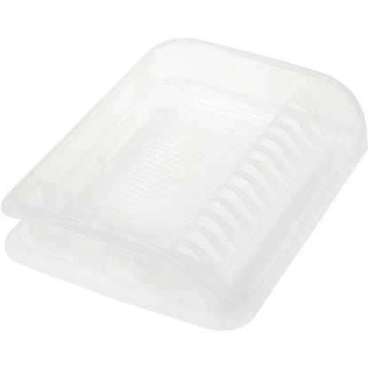 keeeper Small Transparent Plastic Dish Drainer with Removable Drip Tray - Gomix Brands Outlet