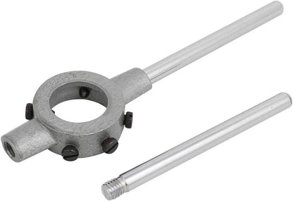Aexit Adjustable M12-M16 Round Die Stock Holder with 12.2" Handle