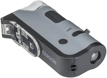 Carson MicroFlip 100x-250x Pocket Microscope with Smartphone Adapter - Gomix Brands Outlet