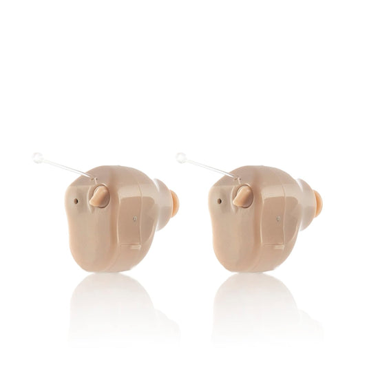 InnovaGoods Hearzy In‑Ear Sound Amplifier with 3 Modes, Mic, and 35‑Hour Battery