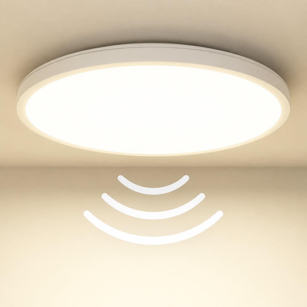 LED Ceiling Light with Radar Motion Sensor 19W 4000K IP44