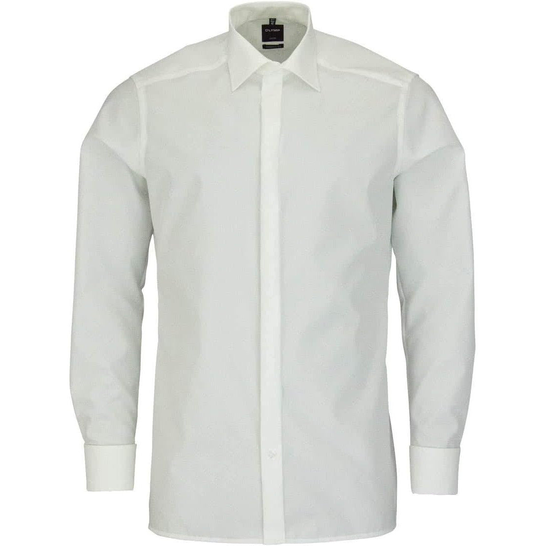 OLYMP Luxor Modern Fit Beige Poplin Long Sleeve Gala Shirt