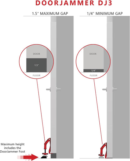 DoorJammer Portable Door Lock: Enhanced Security for Travel, Home, and Privacy