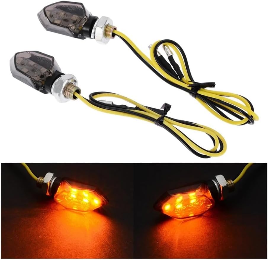 ZKLIM Motorcycle LED Turn Signals 2 Pcs