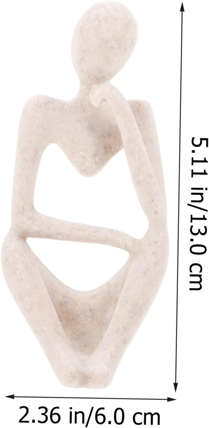 Alipis Resin Abstract Thinker Statue for Aquarium and Home Décor