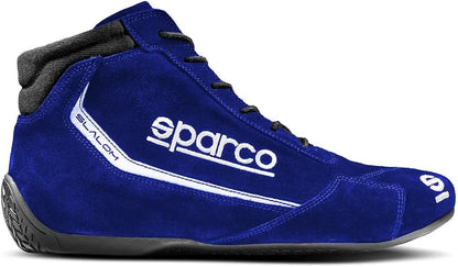 Sparco Slalom Ankle Boots Blue Unisex Leather FIA Certified