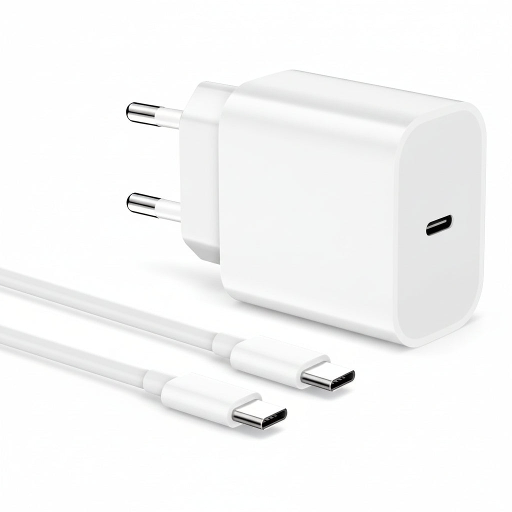 INTPIHP 25W European Travel USB C Wall Charger with 2m Cable RLC-381
