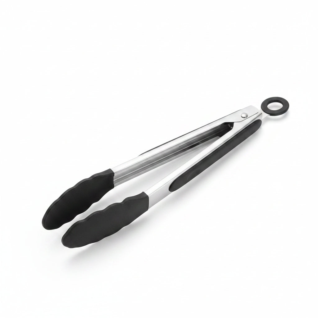 YSTrillion Stainless Steel Silicone Barbecue Tongs 27cm & 34cm