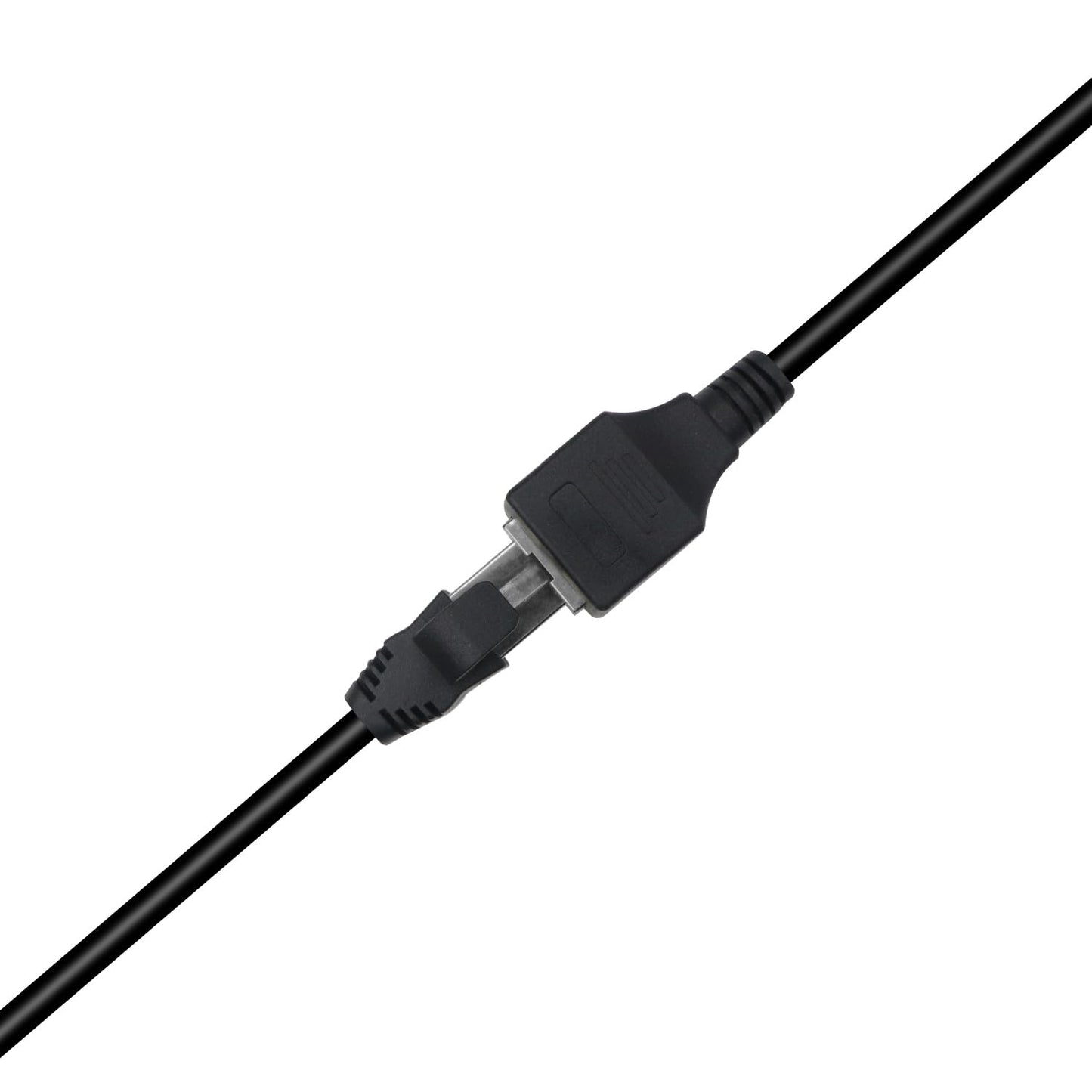 RIIEYOCA Cat6 Ethernet Cable with On/Off Switch RJ45 Female to Female 1M Black