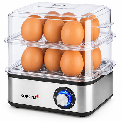 Korona 25303 Mini Steamer and Egg Cooker 500W