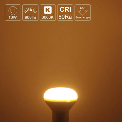BHMAOYN 10W E27 R63 LED Spotlight Warm White 3000K - Gomix Brands Outlet