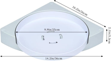 Le Daizy 360° Rotating Corner Shower Shelf – No-Drill Organizer