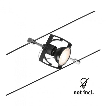 Paulmann CorDuo Extendable Cable Spot Lamp – 10W Black Matt - Gomix Brands Outlet