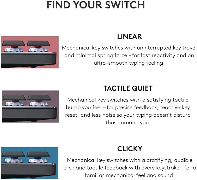 Logitech MX Mechanical Mini Wireless Illuminated Keyboard with Linear Switches