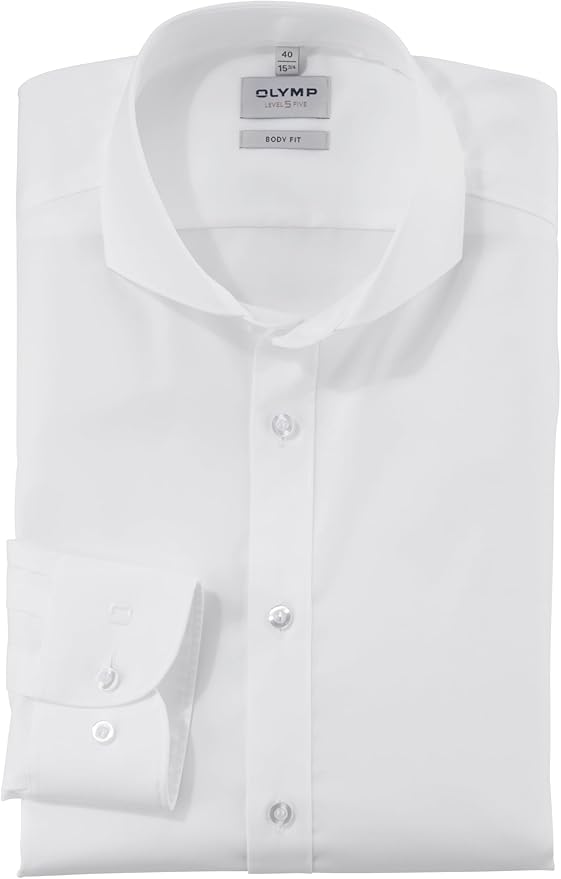 Olymp Level Five Men's Body Fit Business Shirt – Wrinkle‑Resistant Cotton