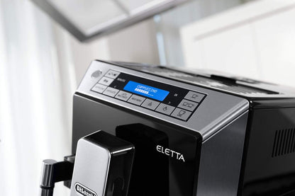 De'Longhi Eletta Cappuccino Top Automatic Coffee Machine, Black, Bean-to-Cup