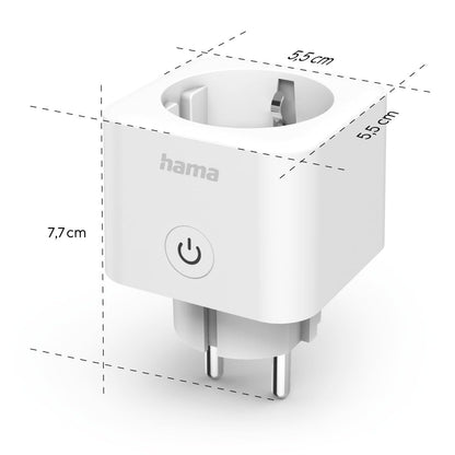 Hama Matter Smart Wi‑Fi Plug with Energy Monitoring, 3680W