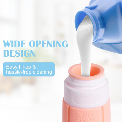 OSDUE Silicone Travel Bottles 4-Pack 100ml Leak-Proof Refillable
