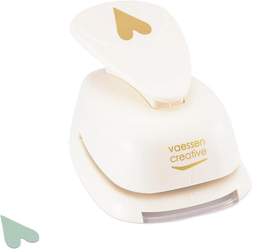 Vaessen Creative Heart Motif Punch – 3 × 4.2 cm Craft Paper Cutter