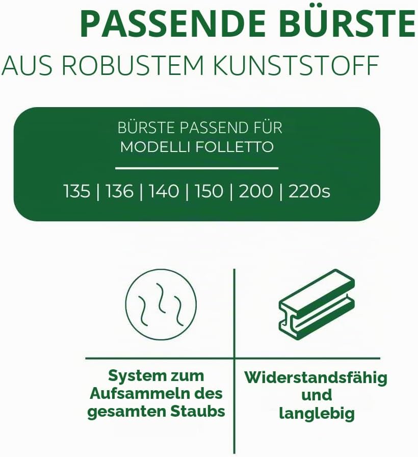 DL SERVICE HD35 Vacuum Cleaner Brush for Vorwerk Kobold