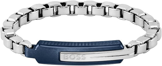 BOSS ORLADO Collection Chain Bracelet – Yellow Gold, Silver, Black