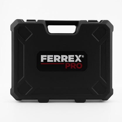 Ferrex Pro 20V Cordless Brushless Drill: Powerful 65 Nm, 2-Speed Gearbox, LED