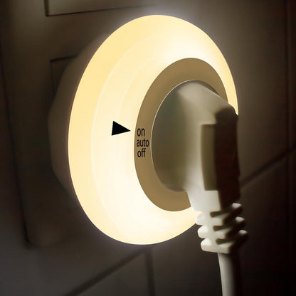 Emotionlite Night Light Socket with Twilight Sensor 4 Brightness Adjustable Warm White 2700 K
