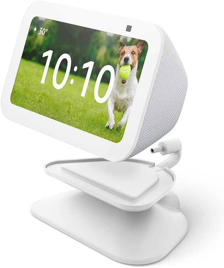 Amazon Echo Show 5 3rd Gen with Adjustable Stand Glacier White