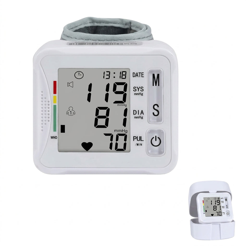 TOPBOMED Wrist Blood Pressure Monitor with Carrying Case