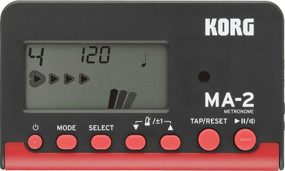 Korg MA-2 Digital Metronome for Orchestral Instruments Black and Red - Gomix Brands Outlet